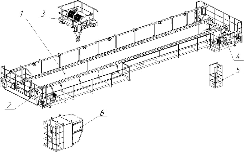 Кран мостовий двобалковий